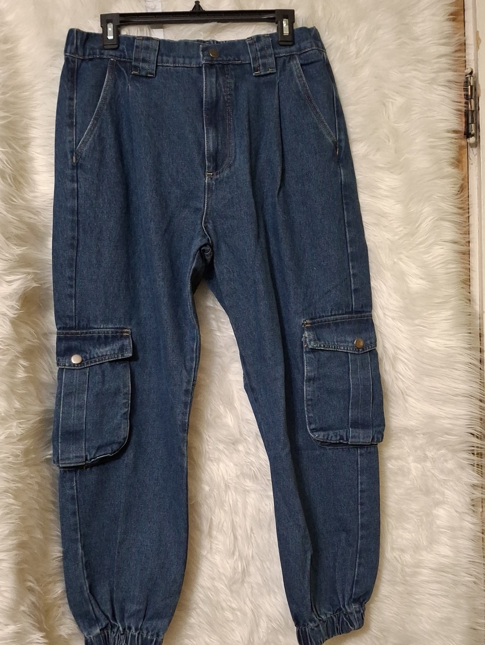 Fashion Nova Blue Denim Elastic Waist Jeans